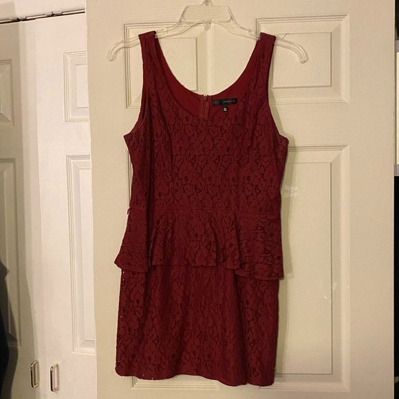 HeartSoul Peplum Lace Dress - Picture 1 of 1